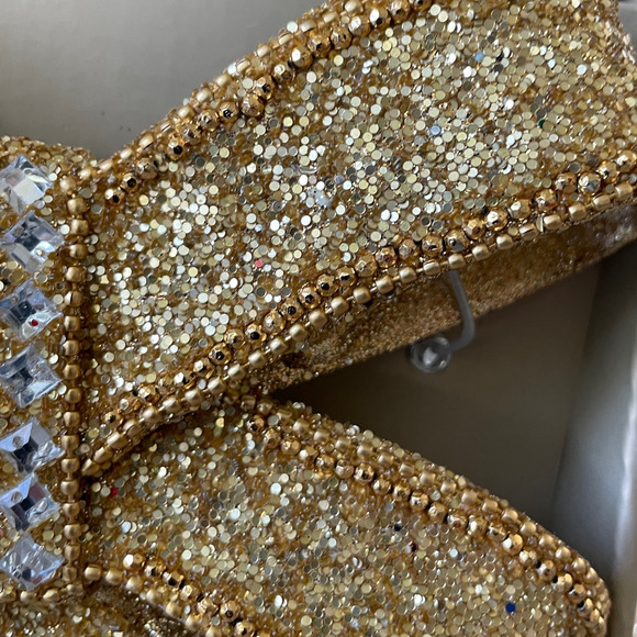 Gold & Silver Rhinestone BOW Tree Topper Glam CHRISTMAS Decor BY 34th & Pine New - Picture 11 of 14